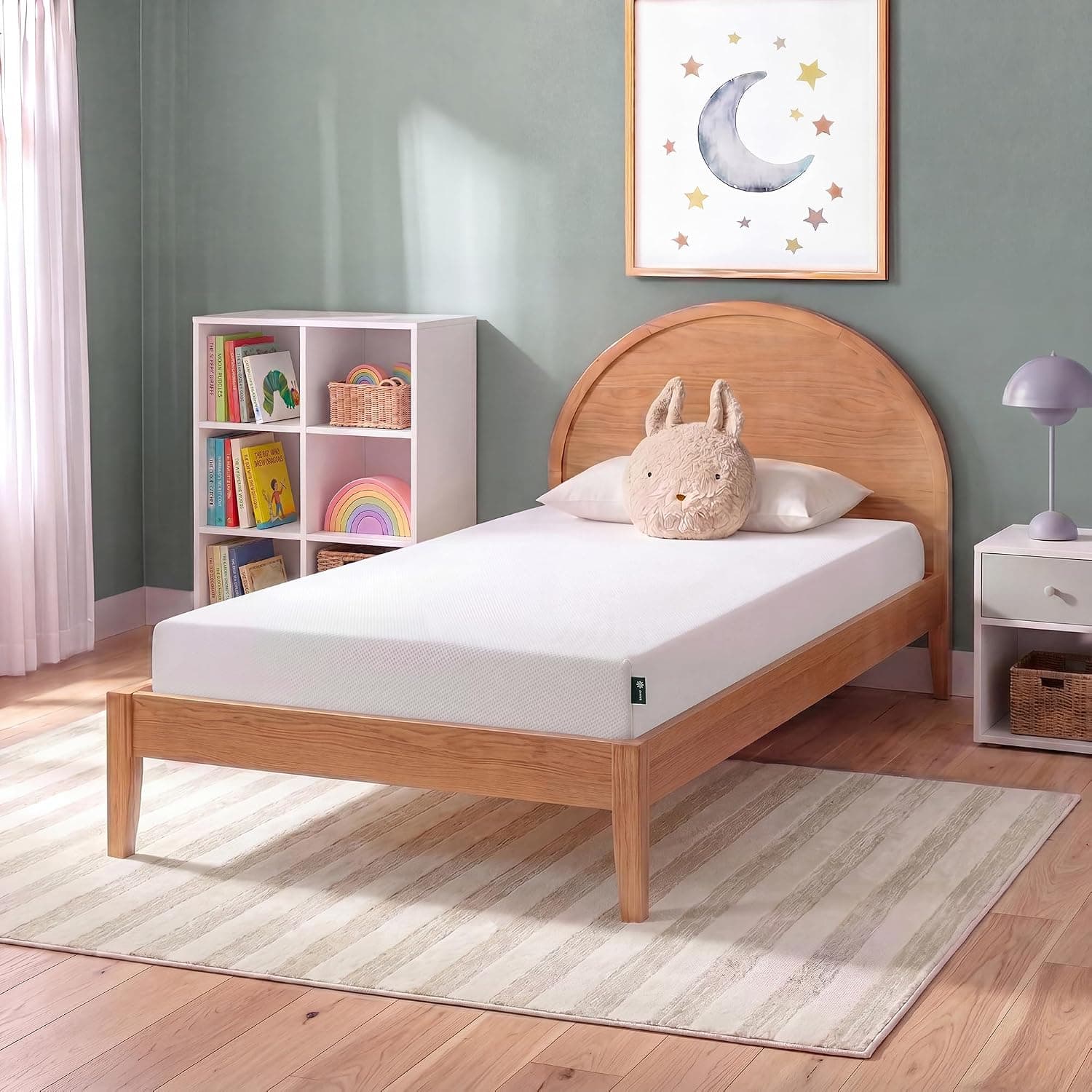 Zinus 5 Inch Twin Green Tea Memory Foam Mattress, Medium Firm Feel | Pressure-Relieving Comfort & Full-Body Support, Naturally Fresh, CertiPUR-US & OEKO-TEX Certified Safe Materials