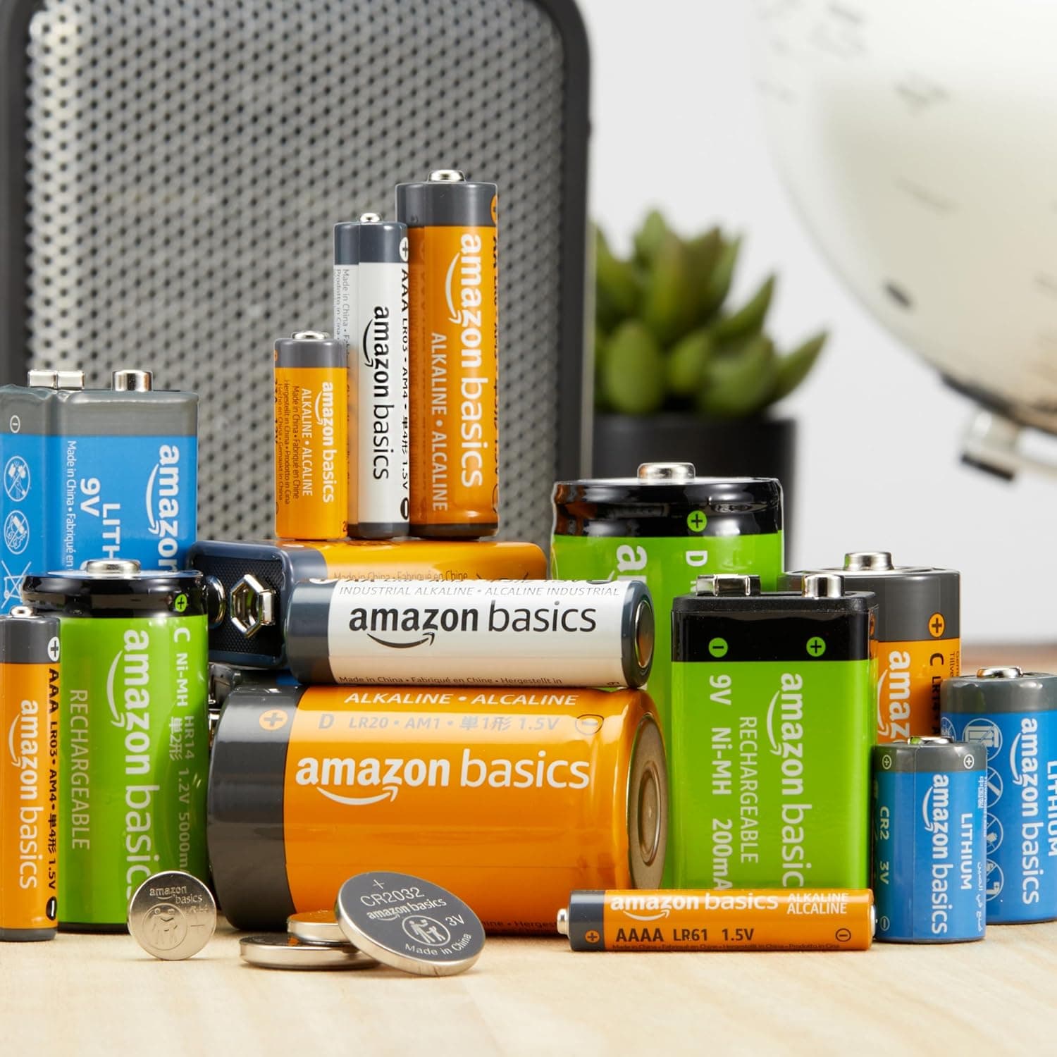 Amazon Basics 6-Pack LR44 Alkaline Button Cell Replacement Battery, 1.5 Volt, Long Lasting Power, Mercury-Free