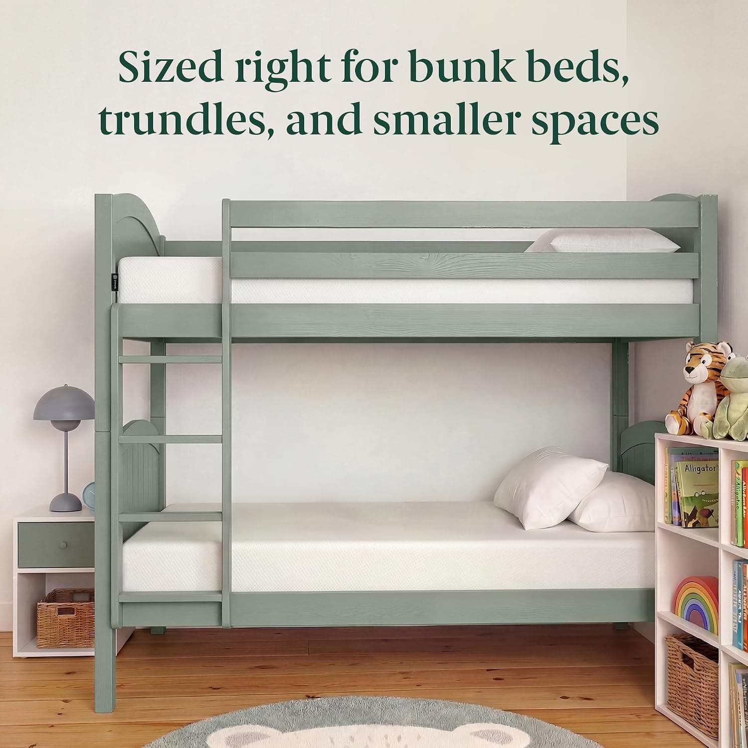 Zinus 5 Inch Twin Green Tea Memory Foam Mattress, Medium Firm Feel | Pressure-Relieving Comfort & Full-Body Support, Naturally Fresh, CertiPUR-US & OEKO-TEX Certified Safe Materials