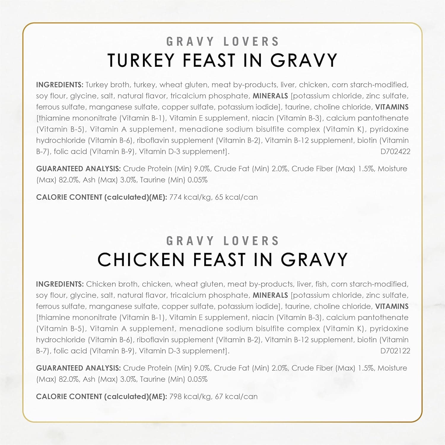Purina Fancy Feast Gravy Lovers, Poultry & Beef Wet Cat Food, 3oz, 24-Pack | Variety Pack, grilled gourmet texture made with no artificial colors or preservatives, 100 percent complete and balanced