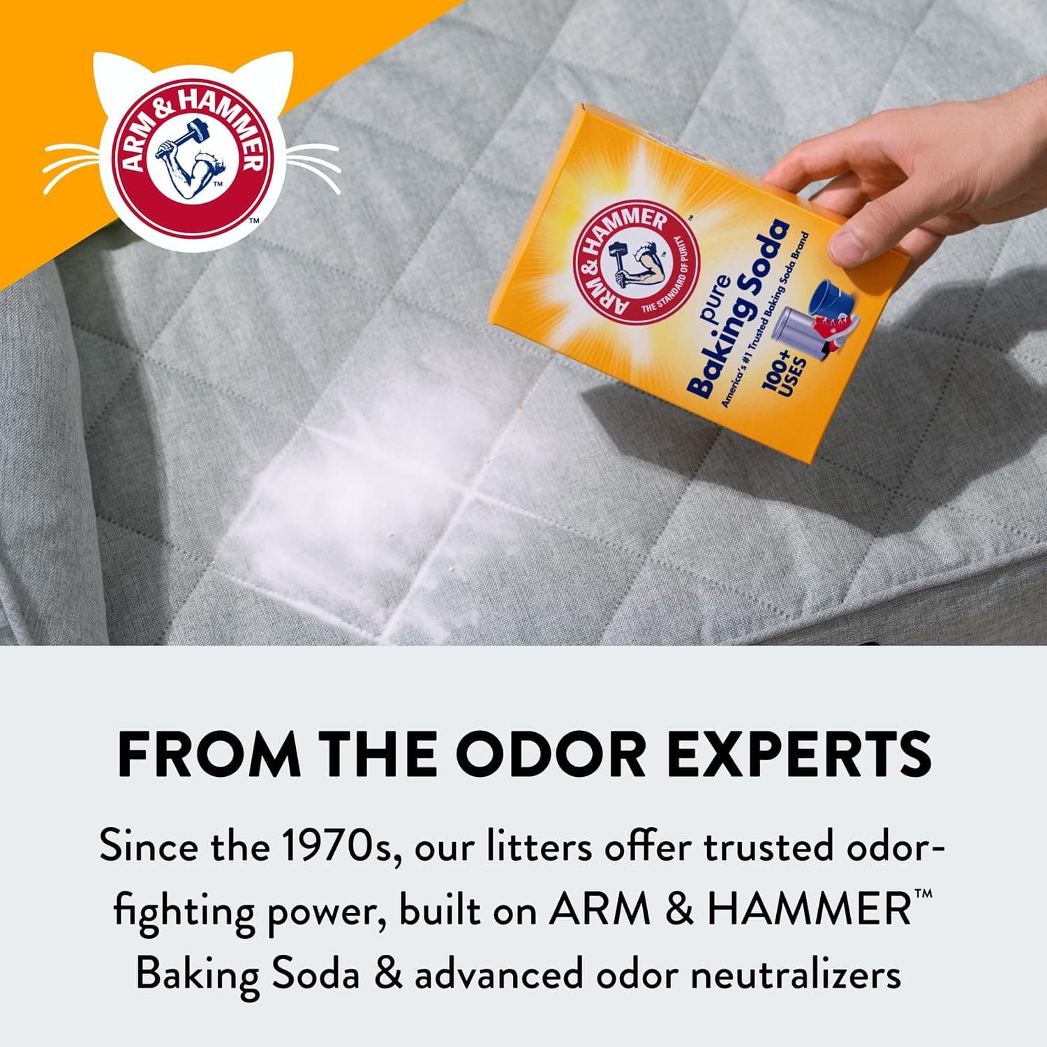 ARM & HAMMER Slide Platinum Easy Clean-Up Clumping Cat Litter, 18 lbs | 24/7 Odor Control, Triple-Action Freshness, Non-Stick, Easy Clean Up, Low Tracking, Multi-Cat Formula, Scented