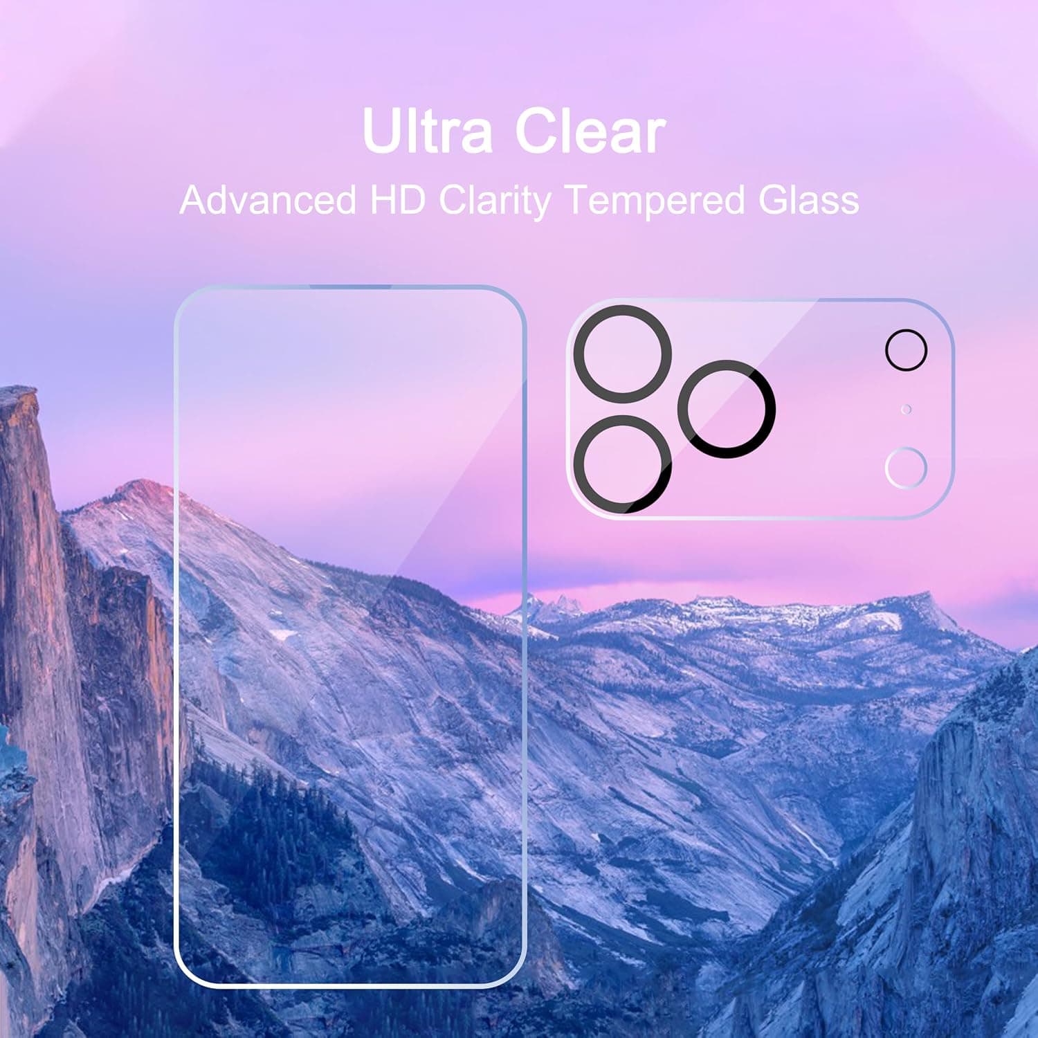 Ailun Screen Protector + Camera Lens Protector for iPhone 17 Pro Max | 3+3 Pack, 6.9 inch, Sensor Protection, Installation Frame, Case Friendly, Dynamic Island Compatible,Tempered Glass