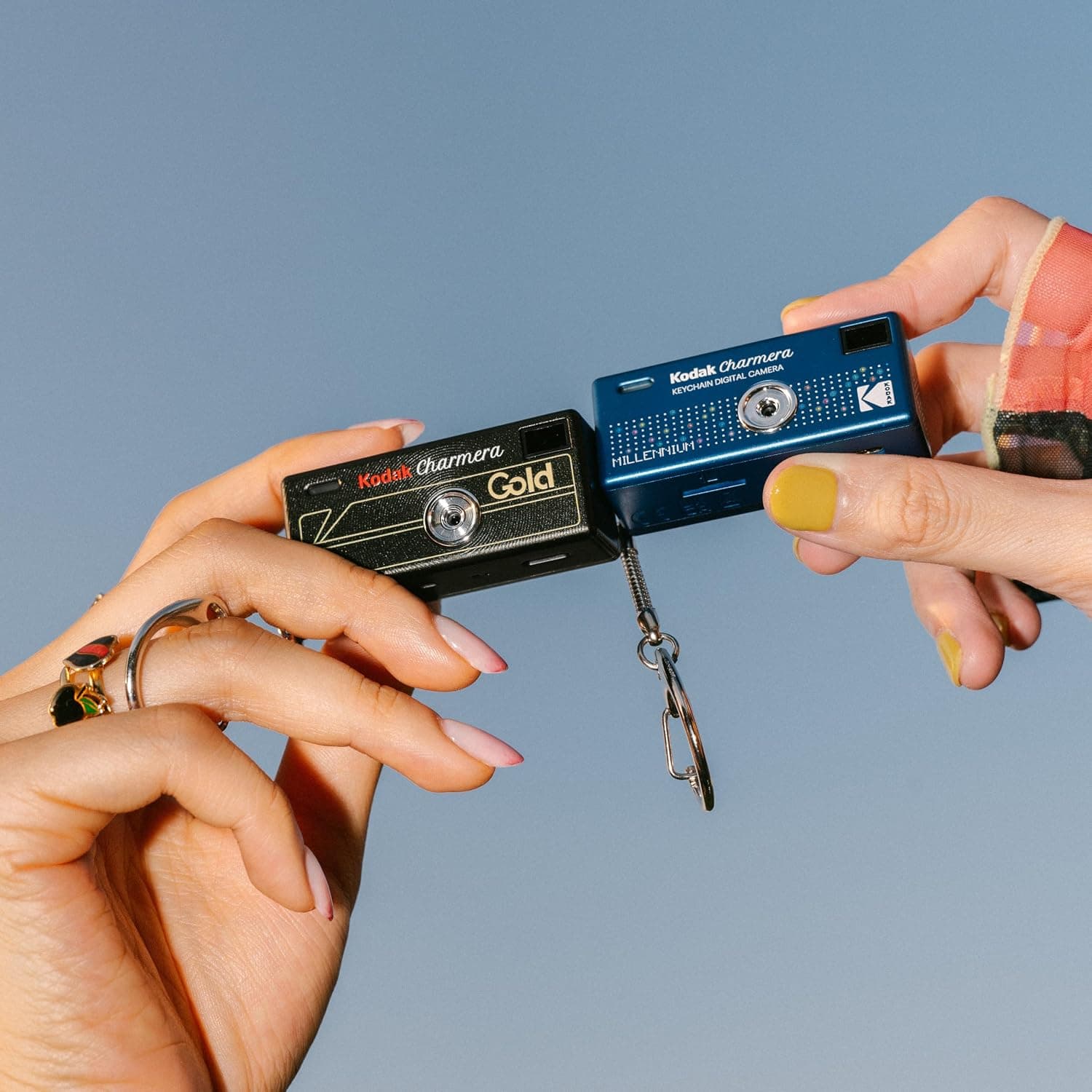 KODAK CHARMERA Keychain Digital Camera Blind Box Millennium Single Box (1PC),Mini Camera,Digicam,Video Recording,Bag Charm,1.6 Megapixels,Micro SD Card Slot,for Beginners Teens&Adults