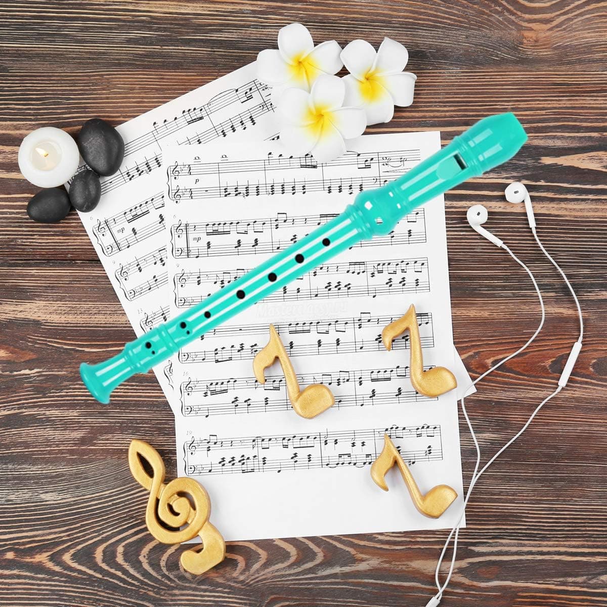 Descant Soprano Recorder Music Recorder Instrument for Kids Flute Kids Recorder with Cleaning Rod + Case Bag…