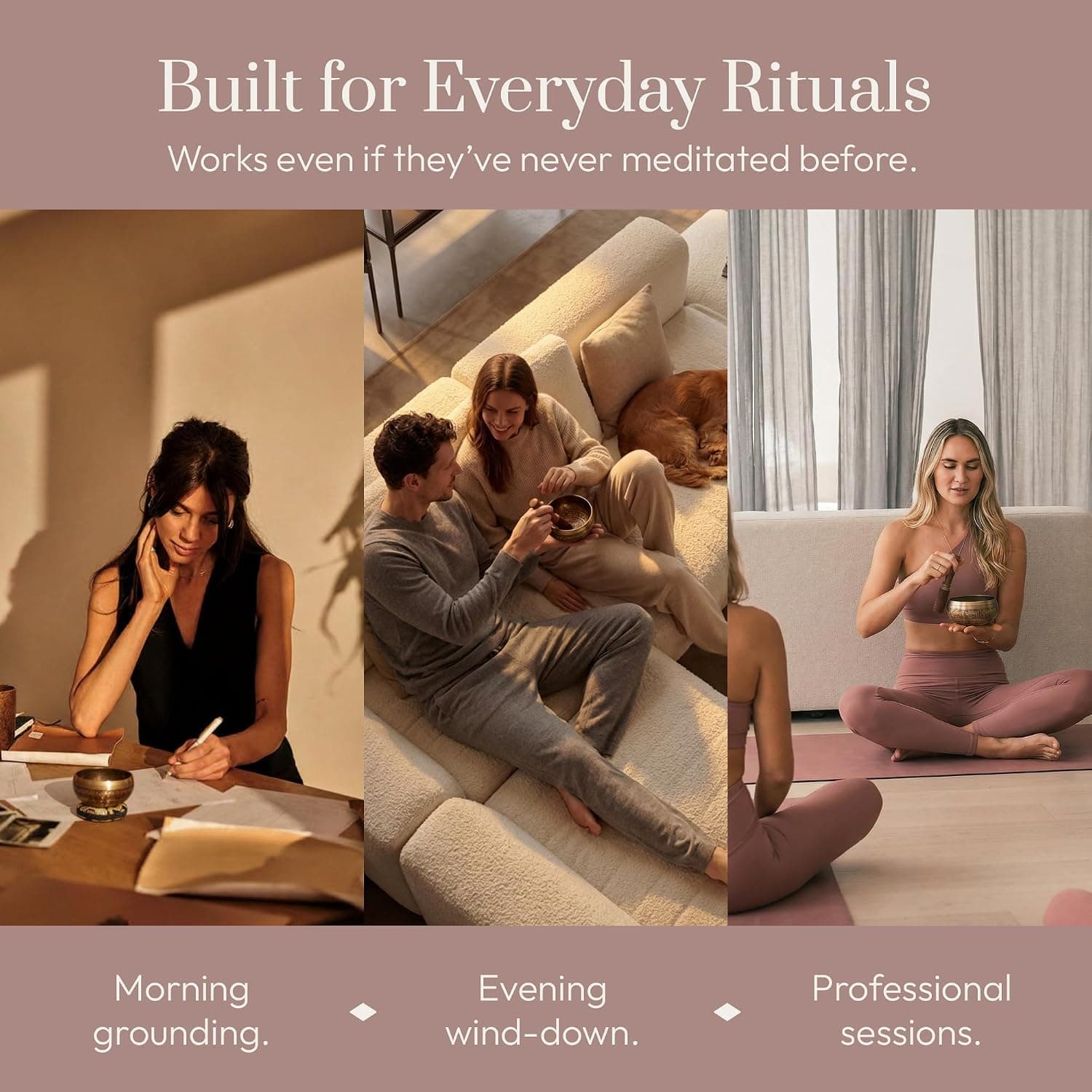 Tibetan Singing Bowl Set – Easy to Play & Beginner Friendly Meditation Bowl with Cushion & Mallet | Stress Relief & Mindfulness | Gift-Ready
