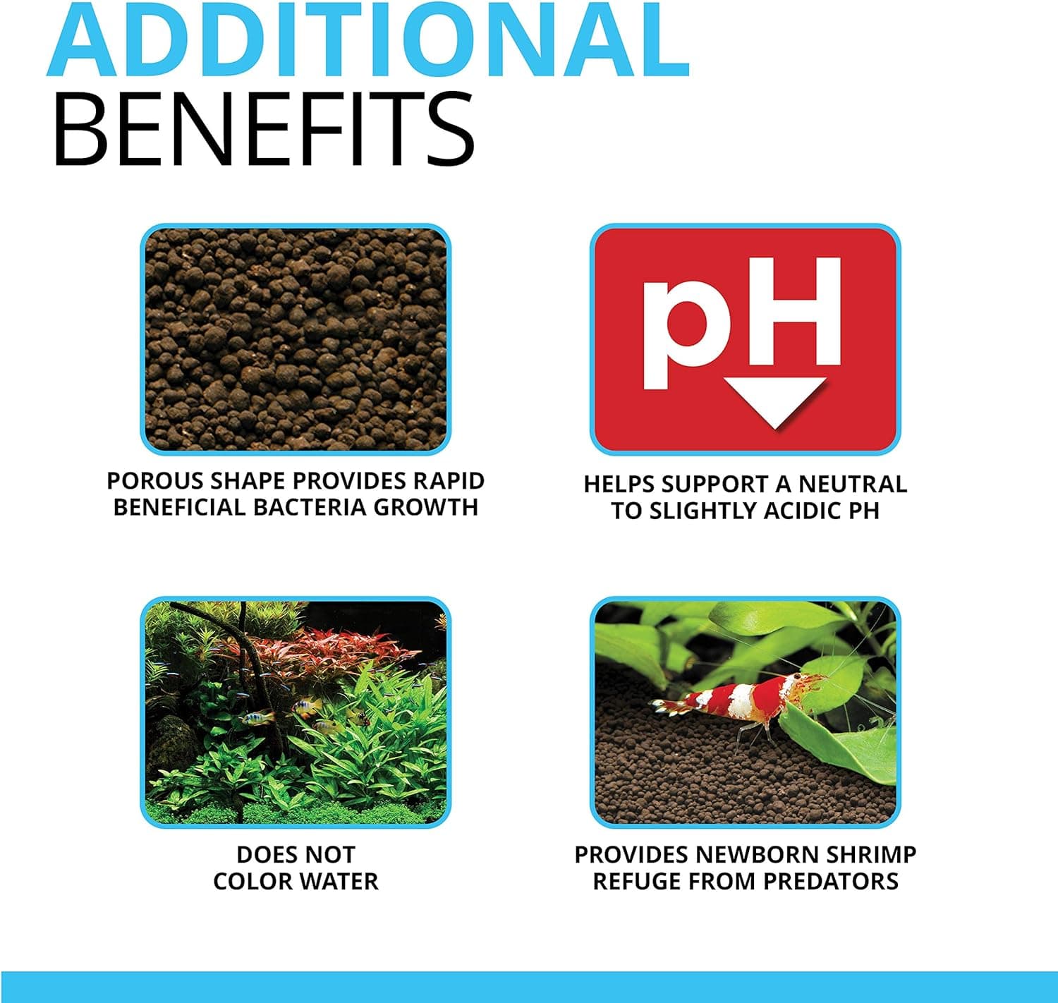 Fluval 12694 Plant and Shrimp Stratum for Freshwater Fish Tanks, 8.8 lbs. | Aquarium Substrate for Strong Plant Growth, Supports Neutral to Slightly Acidic pH