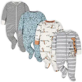 Gerber Baby Boys' 4 Pack Sleep 'N Play Footie Review