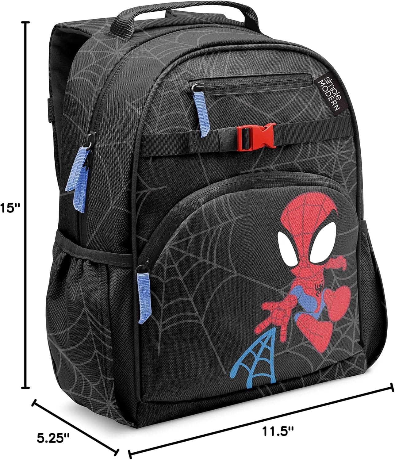 Simple Modern Marvel Spidey Kids Backpack for School, Girls, Boys | 12L | Fletcher Spiderman Bookbag, School Backpack for Toddler, Preschool, Kindergarten | Fits Lunch Box, Cute | Medium