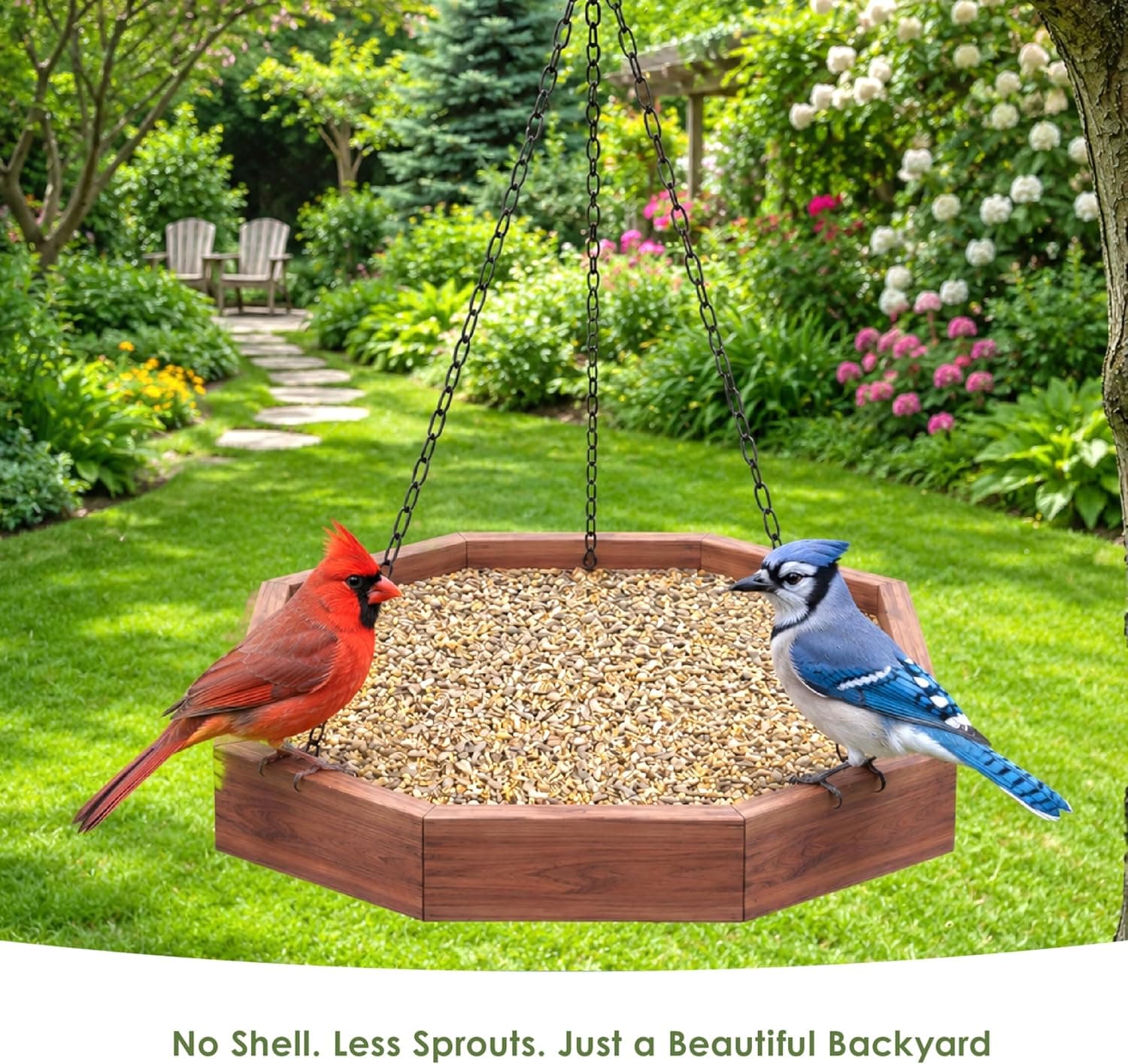 Kaytee Ultimate No Mess Food, Wild Bird Seed for Outside Feeders, Grosbeaks, Cardinals, Nuthatches, Woodpeckers & More, 9.75 Pounds