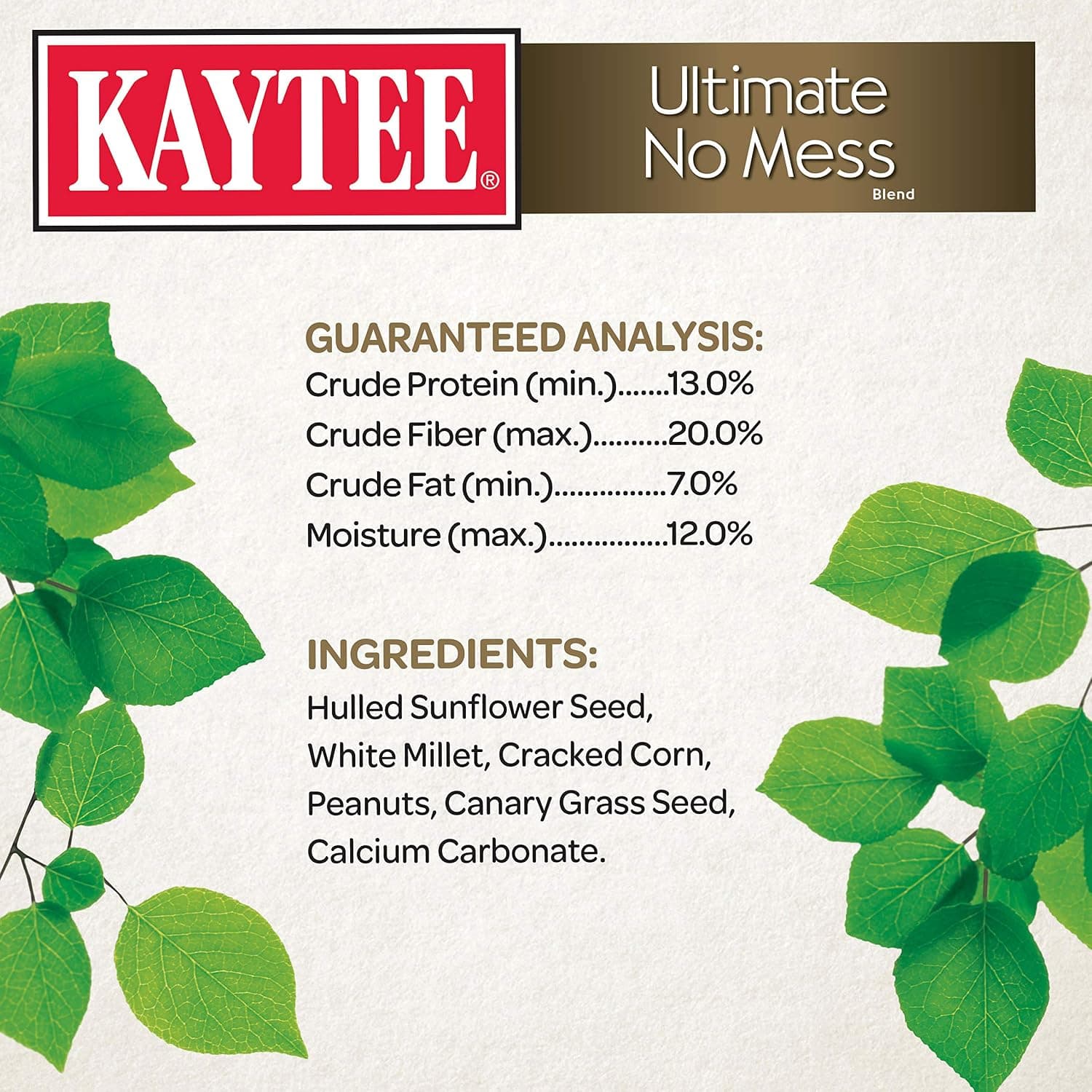 Kaytee Ultimate No Mess Food, Wild Bird Seed for Outside Feeders, Grosbeaks, Cardinals, Nuthatches, Woodpeckers & More, 9.75 Pounds