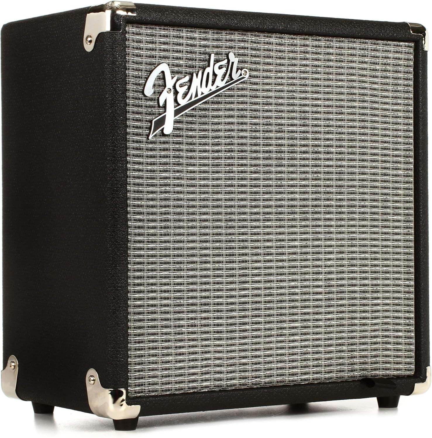 Fender Rumble 15 V3 Bass Guitar Amplifier, 15W Amp, Combo Amp, 2Yr Warranty | 3 Band EQ, Aux Input and Headphone Output, Black/Silver