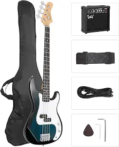 GLARRY Full Size Electric Bass Guitar Review