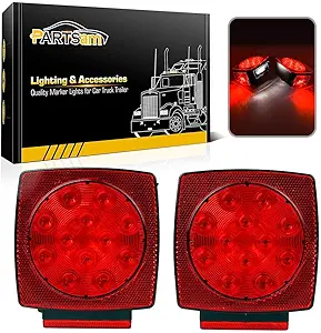 Partsam 12V Submersible Square LED Trailer Light Review