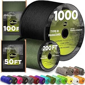 TECEUM Paracord Rope 550 lb Review